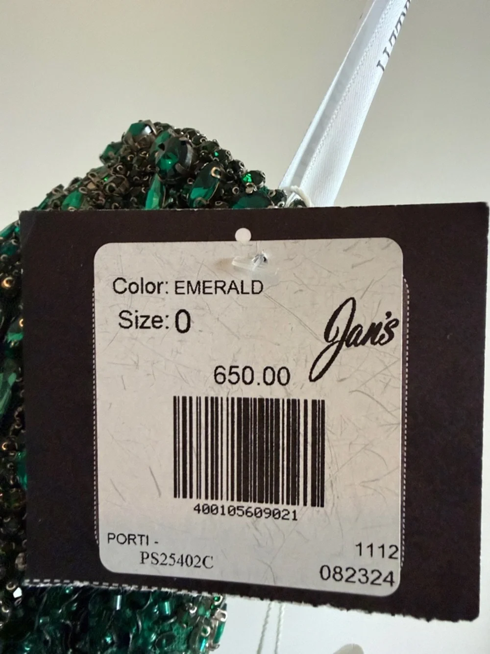 NWT PORTIA&SCARLETT Emerald Beaded Strapless Cocktail Dress size 0